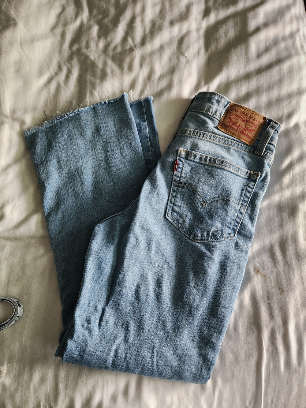 Levi's Light Wash Straight Leg Jeans - Light Blue